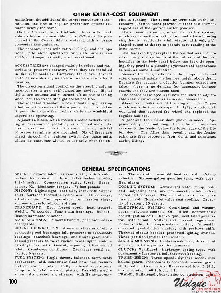 1950 Chevrolet Engineering Features Brochure Page 54
